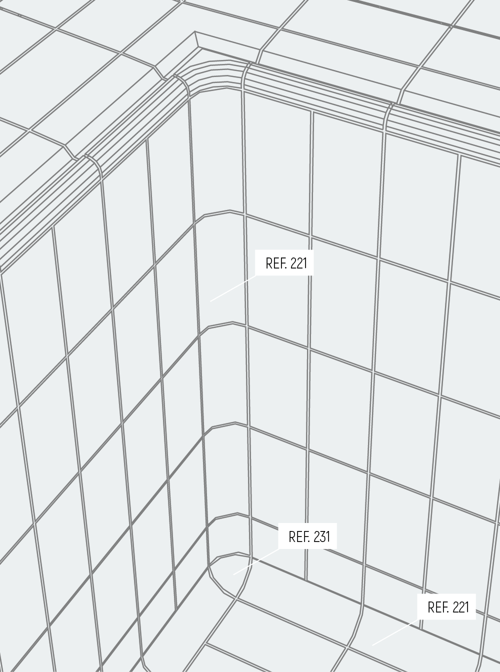 escalera empotrada