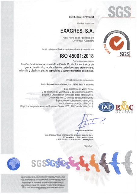 ISO45001 EXAGRES