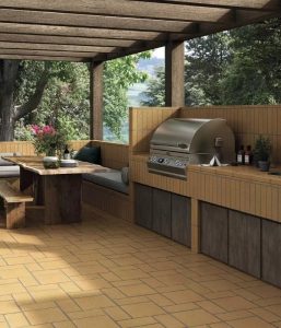 diseño jardines con piscina y barbacoa exagres