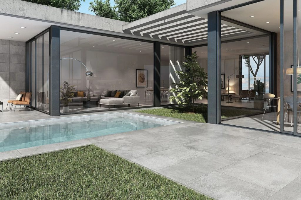 Grey Porcelain Pool - Exagres