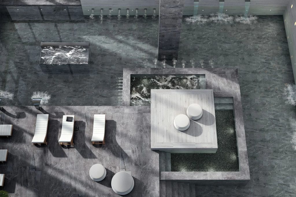 Grey Porcelain Pool - Exagres