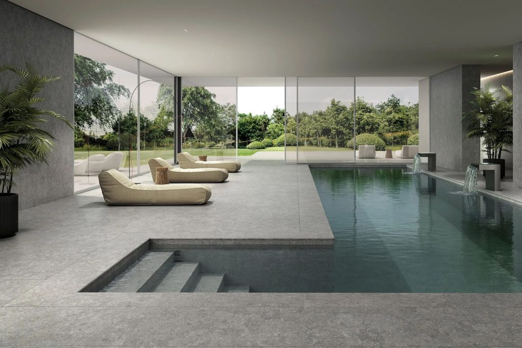 Grey Porcelain Pool - Exagres