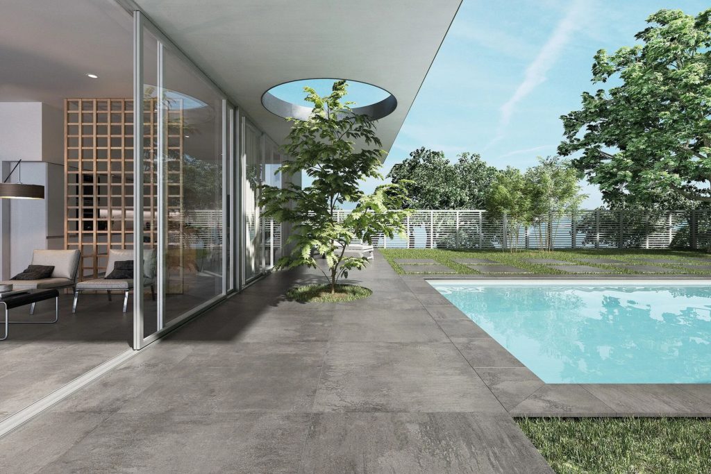 Grey Porcelain Pool - Exagres