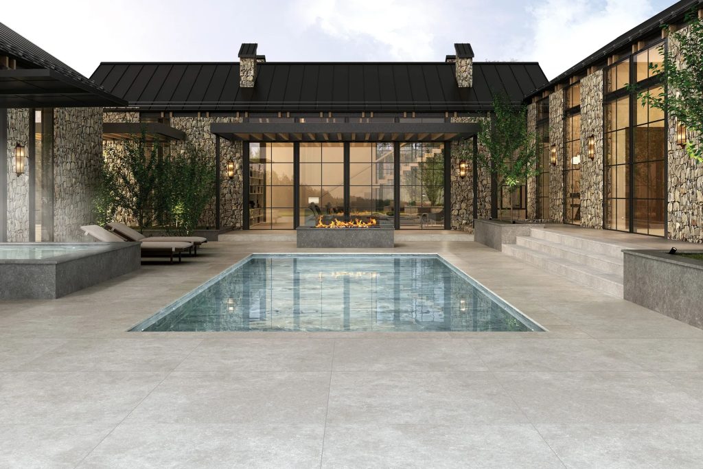 Grey Porcelain Pool - Exagres