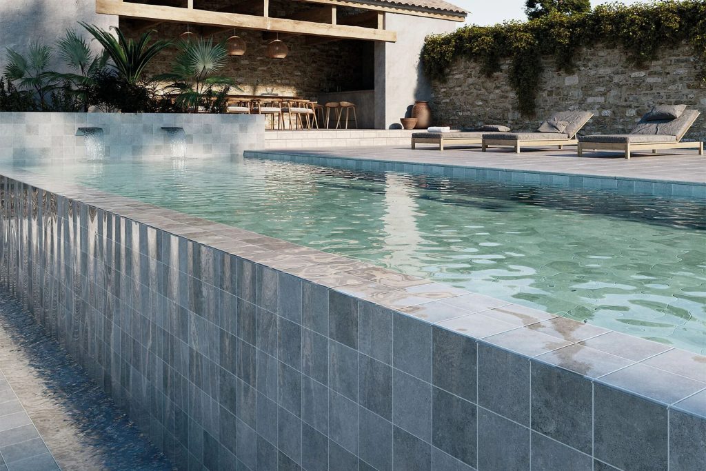 Grey Porcelain Pool - Exagres